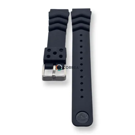 Каучуковый ремешок для часов Seiko Prospex SKX007 черный RKSE-101 - 10