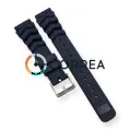 Каучуковый ремешок для часов Seiko Prospex SKX007 черный RKSE-101 - 4