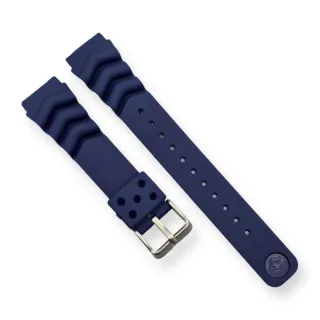 Каучуковый ремешок для часов Seiko Prospex SKX007 синий RKSE-101