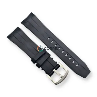 Каучуковий FKM ремінець для годинника Tissot Sea Star T120 чорний RКT-103