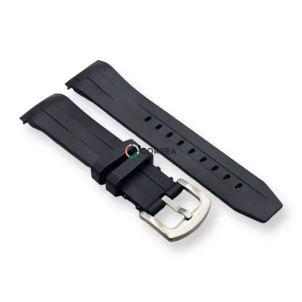 Каучуковий FKM ремінець для годинника Tissot Sea Star T120 чорний RКT-103 - 7