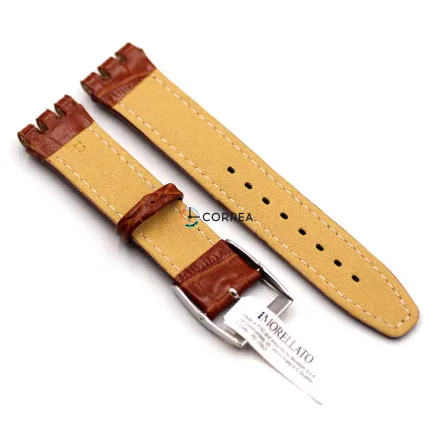 Ремешок кожаный коричневый Morellato A01U840840832MO20 для часов Swatch RLM-027 - 8