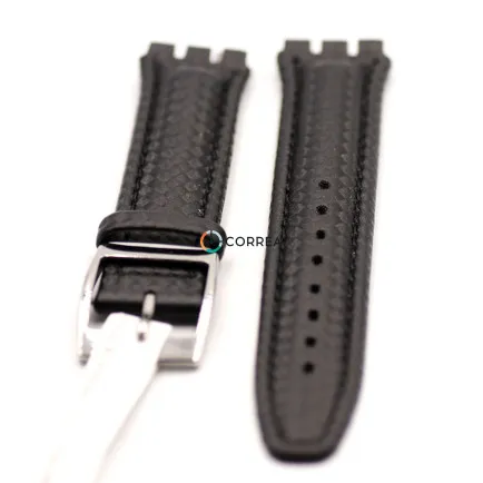 Ремешок сатиновый черный Morellato A01U1840840824MO20 для часов Swatch RLM-028 - 7