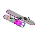 Сатиновый ремешок для женских часов Louis Vuitton Tambour малиновый RLW-001 - 4