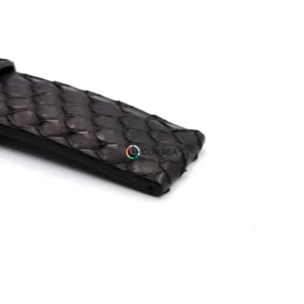 Ремешок из кожи питона черный Correa RMCO-005 - 8