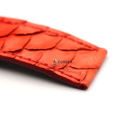Ремешок из кожи питона красный Correa RMCO-005 - 8