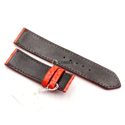 Ремешок из кожи питона красный Correa RMCO-005 - 7