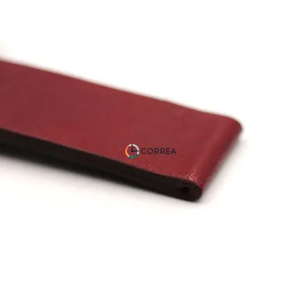 Ремешок из кожи теленка бордовый Correa RMCO-010 - 9