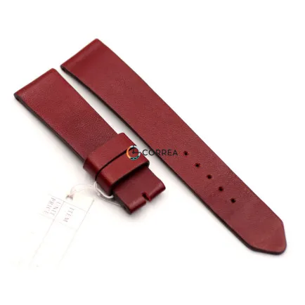 Ремешок из кожи теленка бордовый Correa RMCO-010 - 6