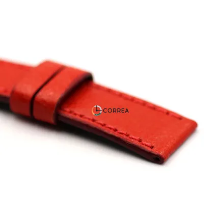 Ремешок из кожи теленка красный Correa RMCO-010r - 10