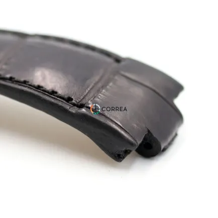Ремешок из кожи аллигатора черный для часов Ulysse Nardin Marine RMUN-001 - 8