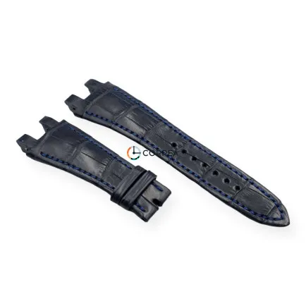 Ремешок из кожи аллигатора синий Ulysse Nardin El Toro RMUN-004 - 10