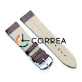 Ремінець шкіряний для годинника Omega коричневий RO-001br - 4