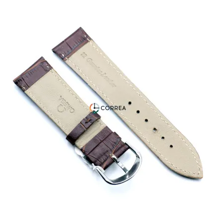 Ремінець шкіряний для годинника Omega коричневий RO-001br - 9