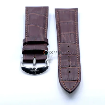 Ремінець шкіряний для годинника Omega коричневий RO-001br - 8