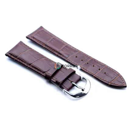 Ремінець шкіряний для годинника Omega коричневий RO-001br - 7