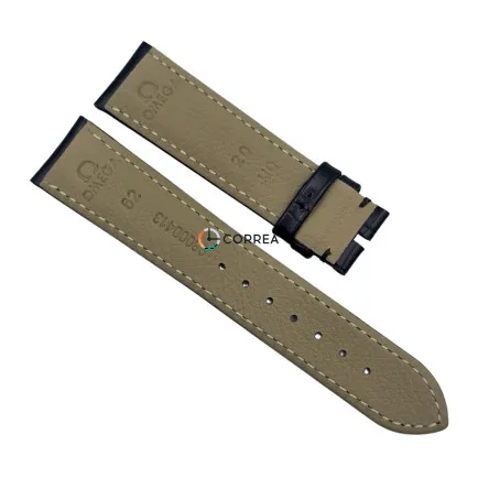 Ремешок кожаный для часов Omega черный RO-101b - 7