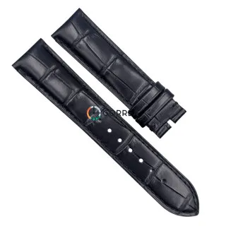 Ремешок кожаный для часов Omega черный RO-101b