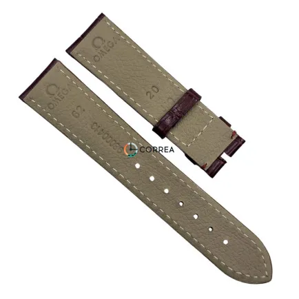 Ремешок кожаный для часов Omega коричневый RO-101br - 9