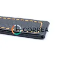 Ремешок для спортивных часов из кожи черный Romiks RRB-009 - 4