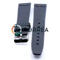 Ремешок для спортивных часов из кожи черный Romiks RRB-010 - 2