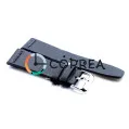 Ремешок для спортивных часов из кожи черный Romiks RRB-010 - 5