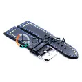 Ремешок для спортивных часов из кожи черный Romiks RRB-011 - 2