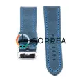 Ремешок для спортивных часов из кожи синий Romiks LBV-98241 (RRC-001) - 3