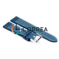 Ремешок для спортивных часов из кожи синий Romiks LBV-98241 (RRC-001) - 4