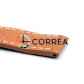 Ремешок для спортивных часов из кожи коричневый Romiks LBV-98211/265XL (RRK-016) - 3