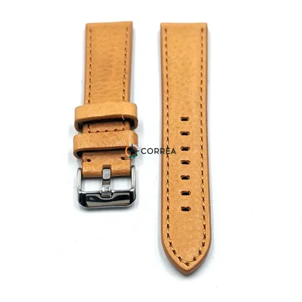 Ремешок для спортивных часов из кожи коричневый Romiks LBV-98220 (RRK-022) - 7