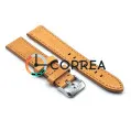 Ремешок для спортивных часов из кожи коричневый Romiks LBV-98220 (RRK-022) - 4