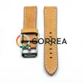 Ремешок для спортивных часов из кожи коричневый Romiks LBV-98220/265XL (RRK-023) - 2