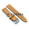 Ремешок для спортивных часов из кожи коричневый Romiks LBV-98220/265XL (RRK-023) - 3