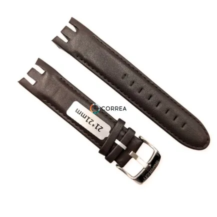 Ремінець шкіряний для годинників Swatch Irony Retrograde коричневий RS-002 - 6