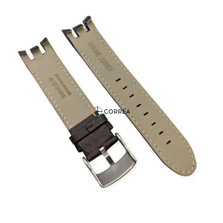 Ремінець шкіряний для годинників Swatch Irony Retrograde коричневий RS-002 - 8