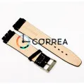 Ремешок кожаный для часов Swatch черный RS-005 - 3