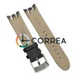 Ремінець шкіряний для годинника Swatch Cold Hour чорний RS-007 - 4