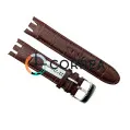 Ремінець шкіряний для годинника Swatch Cold Hour коричневий RS-007 - 1