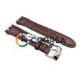 Ремінець шкіряний для годинника Swatch Cold Hour коричневий RS-007 - 5