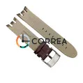 Ремінець шкіряний для годинника Swatch Cold Hour коричневий RS-007 - 3