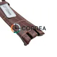 Ремінець шкіряний для годинника Swatch Cold Hour коричневий RS-007 - 2
