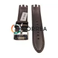 Ремінець шкіряний для годинників Swatch Irony New Big коричневий RS-008 - 3