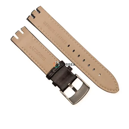 Ремінець шкіряний для годинників Swatch Irony New Big коричневий RS-008 - 7