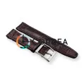Ремешок кожаный для часов Swatch коричневый RS-101 - 4