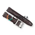 Ремешок кожаный для часов Swatch коричневый RS-101 - 1