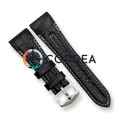 Ремешок кожаный для часов Seiko Velatura Yatchting черный RSE-101 - 1