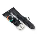 Ремешок кожаный для часов Seiko Velatura Yatchting черный RSE-101 - 3