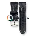 Ремешок кожаный для часов Seiko Velatura Yatchting черный RSE-101 - 4