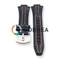 Ремешок кожаный для часов Seiko Sportura черный RSE-102 - 4